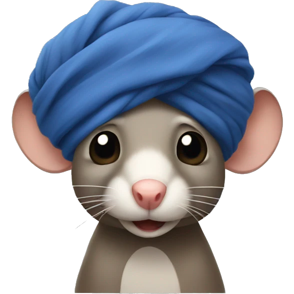 Rat with turban emoji