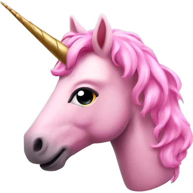 Pink unicorn  emoji