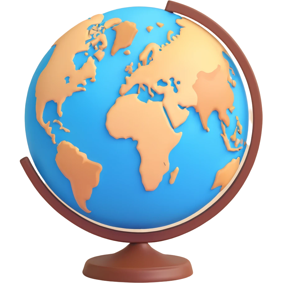 beige toned world globe emoji