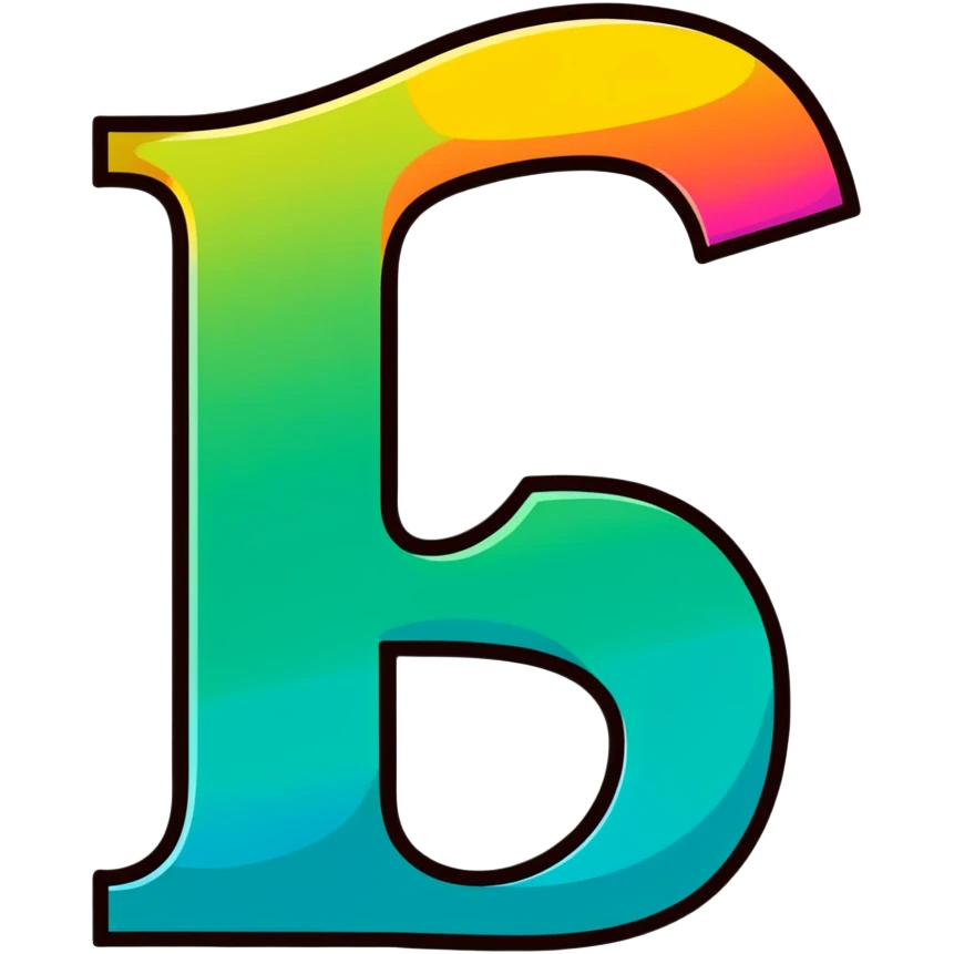 Colorful Gradient Alphabetical Letter “D” emoji