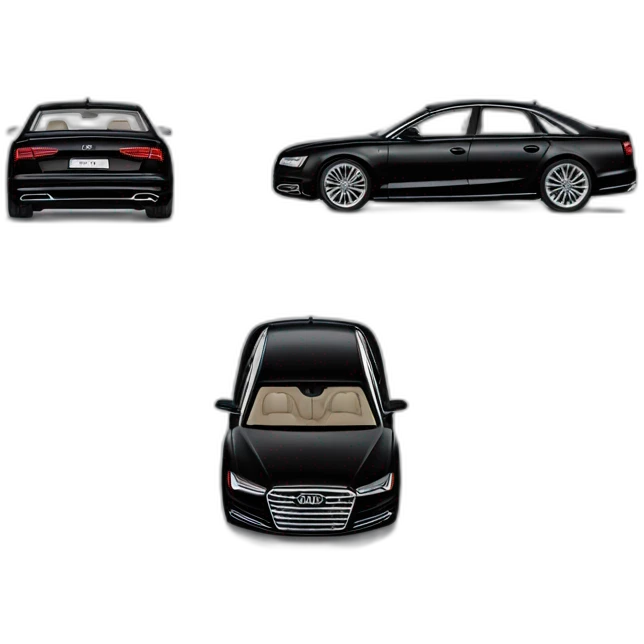 Une Audi a8, noir emoji