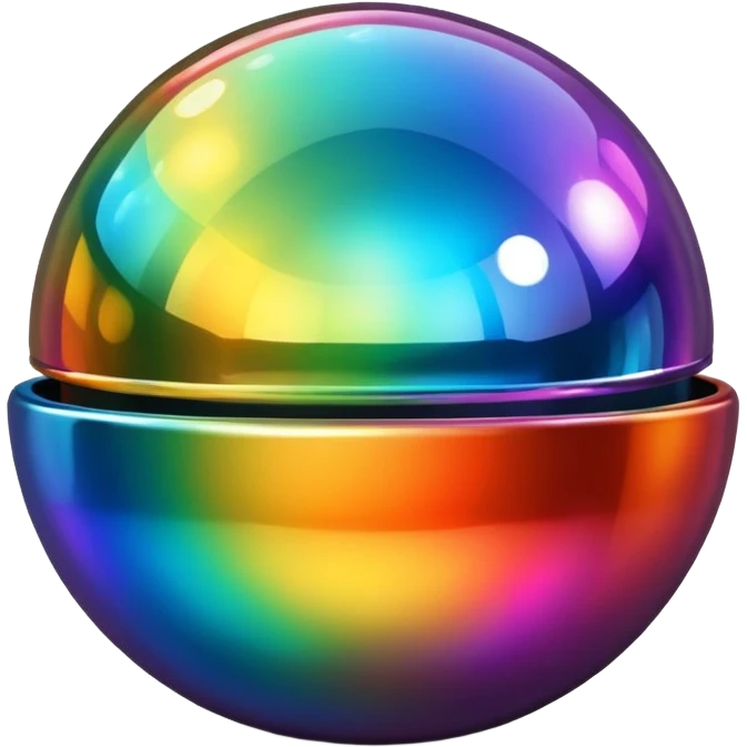 Colored disco bowl emoji