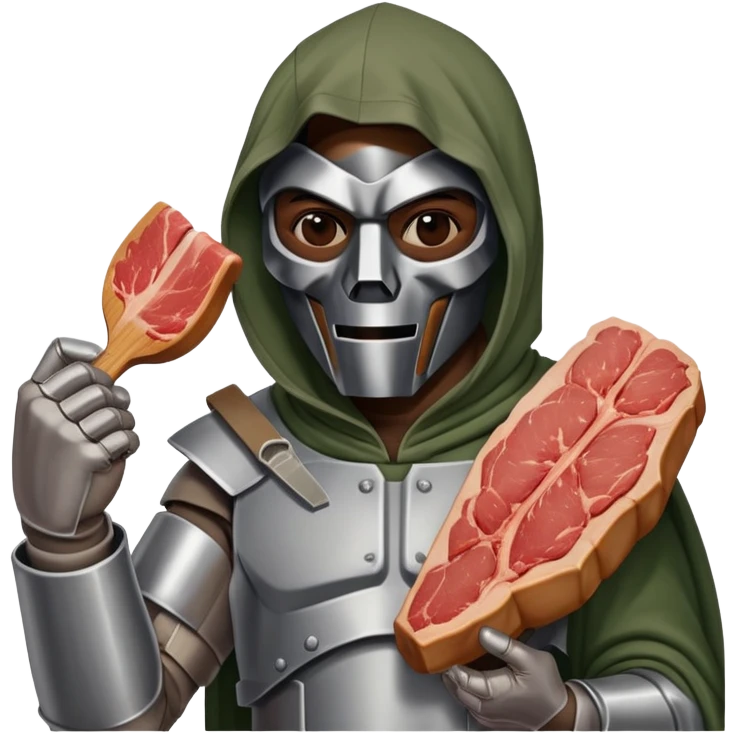 MF DOOM with meat  emoji