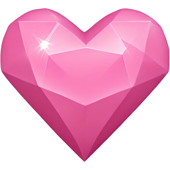 Pink heart with a diamond texture  emoji