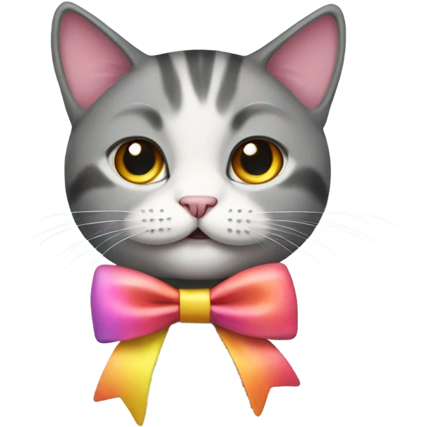 Cat with bow emoji