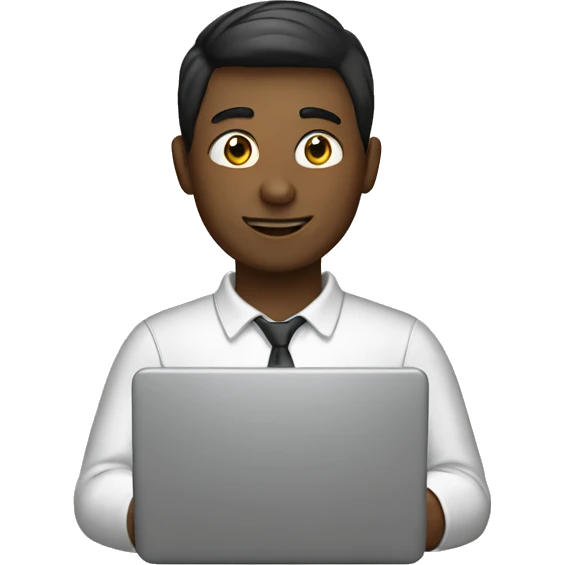 employee with laptop emoji