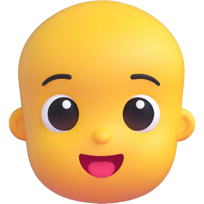 a baby, 3D emoji style emoji