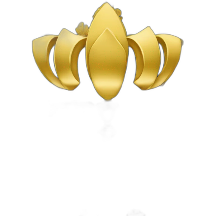 drapeau avec deux rectangles représentent les fleurs de lys d'or sur fond bleu et un dauphin dans les deux autres rectangles au fond doré. emoji