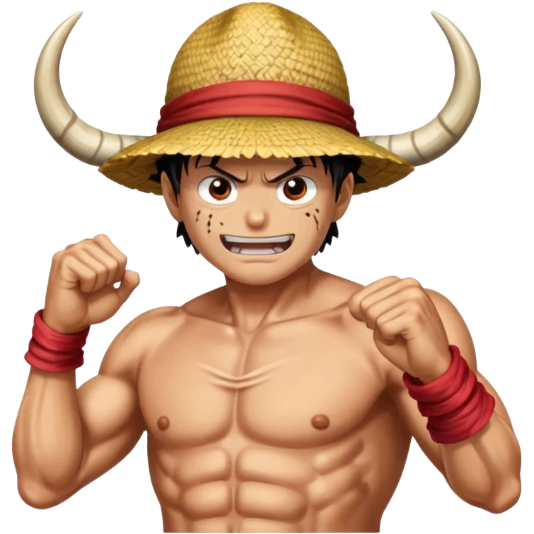 Luffy fighting Kaifo emoji