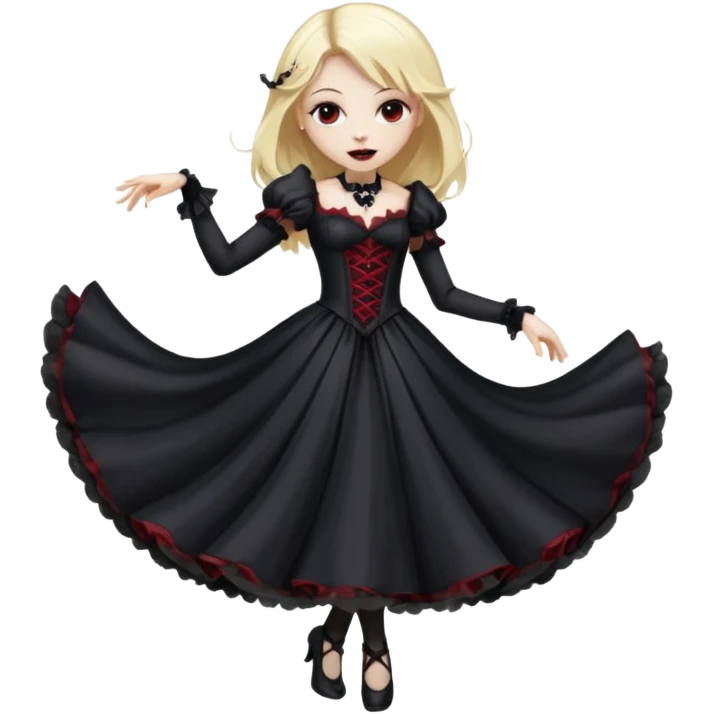 Blond Vampire Girl dancing  emoji