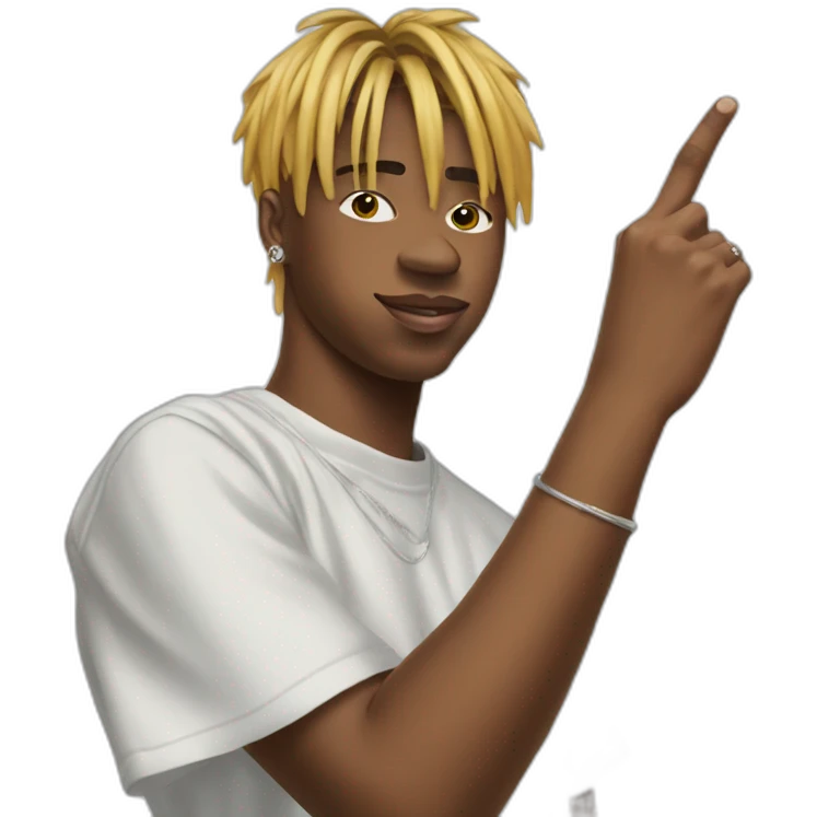 Juice wrld middle finger emoji