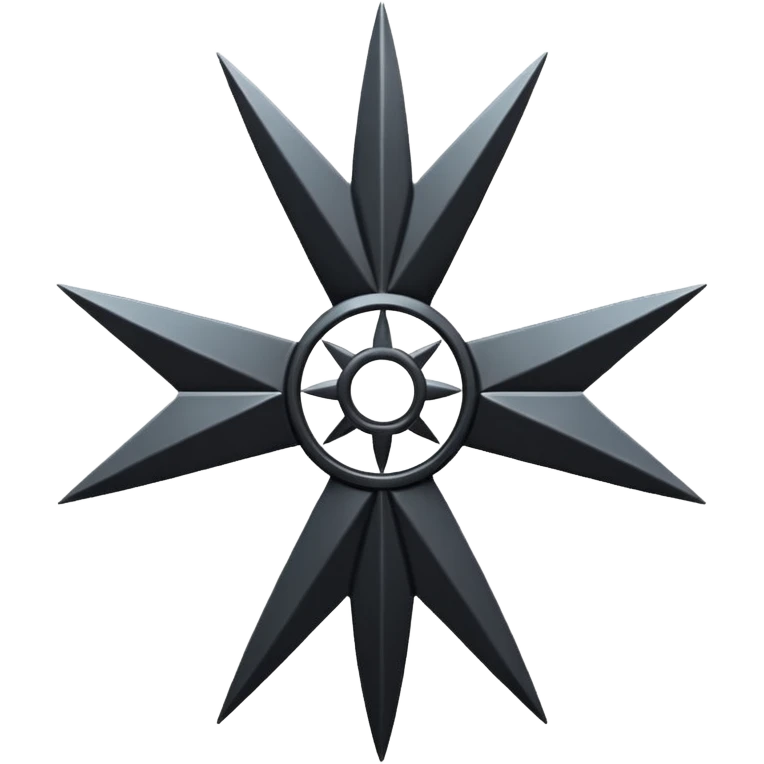 black shuriken emoji