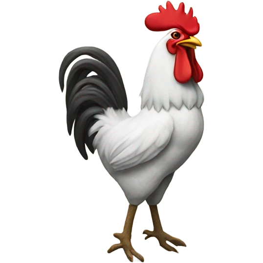 Socks on a three legged rooster  emoji