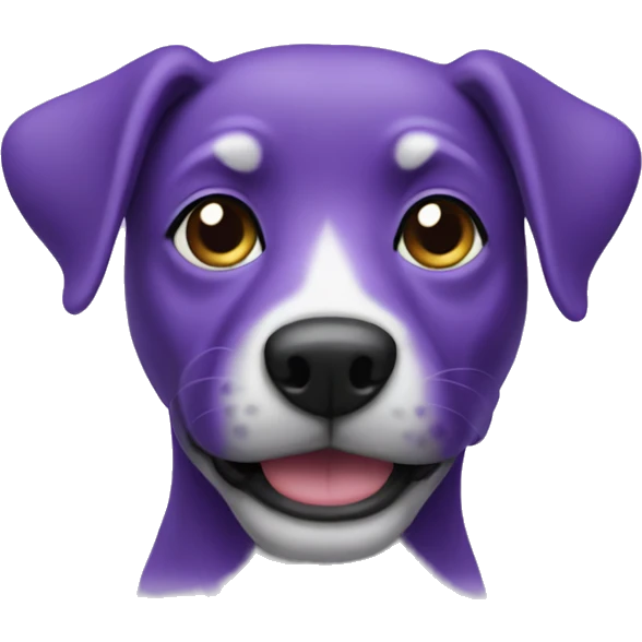 Purple dog emoji