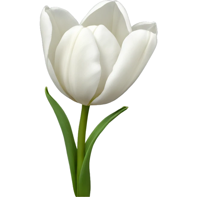 White tulips  emoji