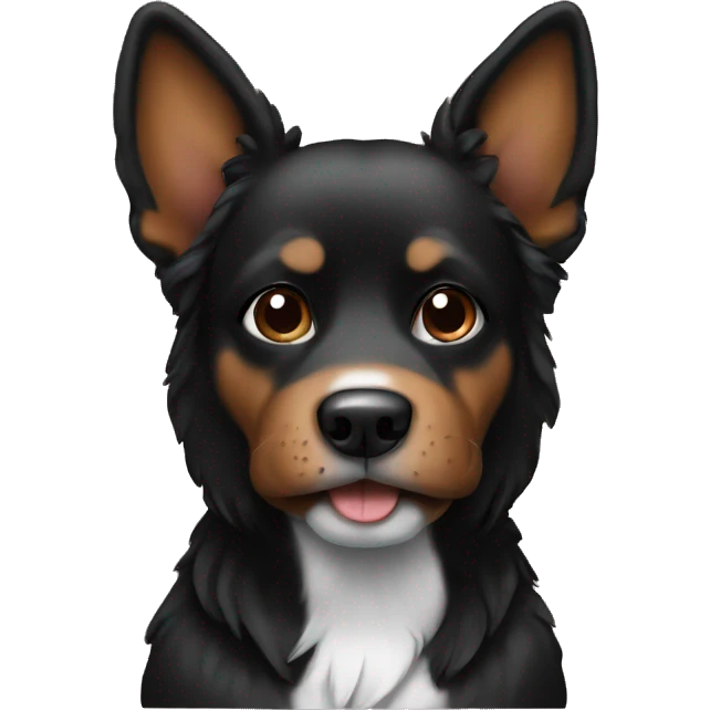 Dog black and brown emoji