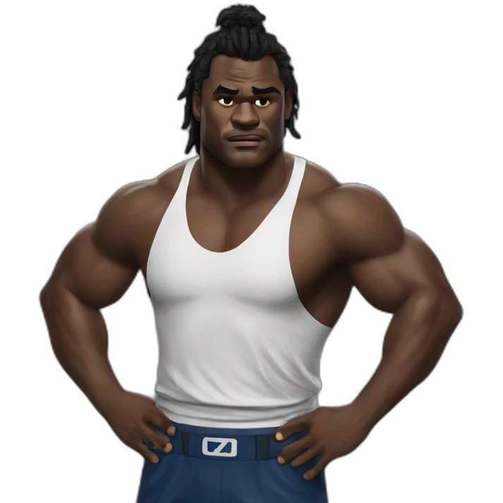 Ngannou en pleure emoji