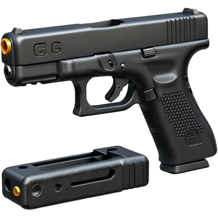 glock 18 with extendo clip emoji