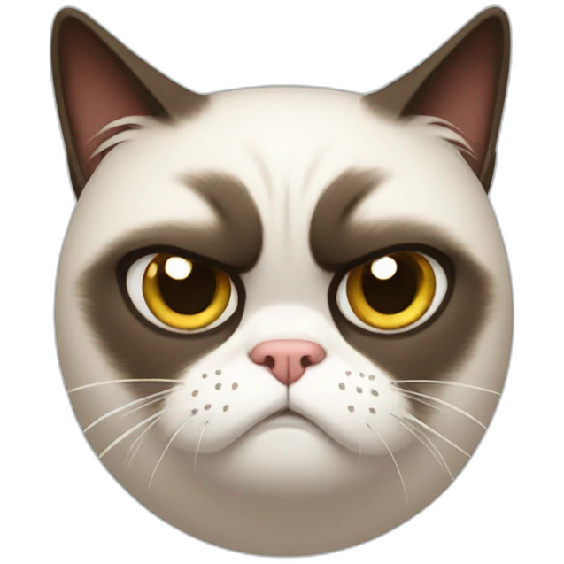Grumpy cat emoji