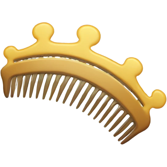 Hair comb emoji