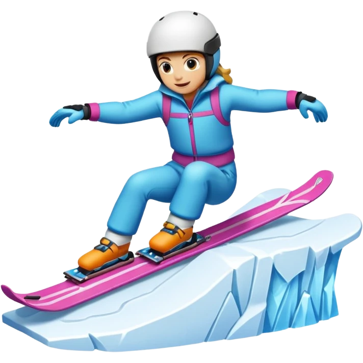 Ski resort kicker emoji