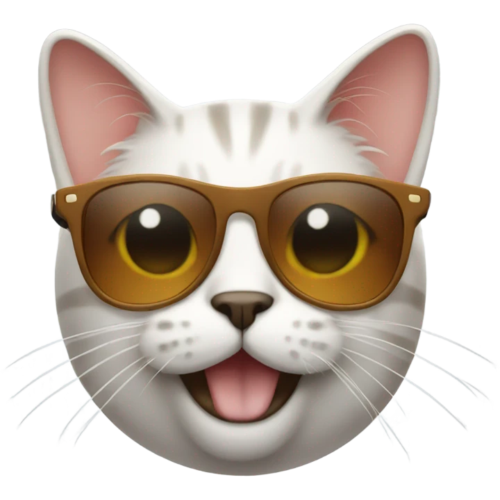 Cat with sunglasses emoji