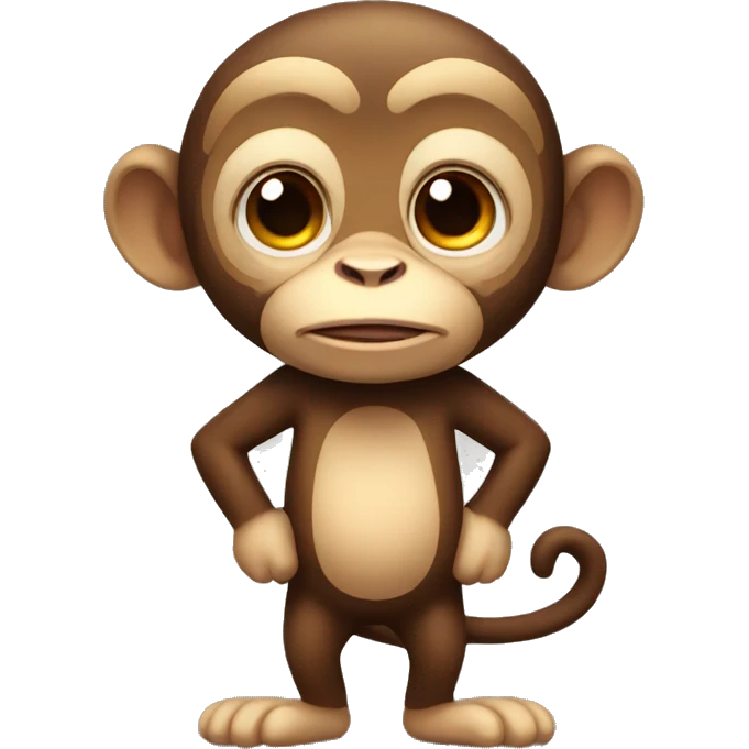 cute full body Monkey emoji
