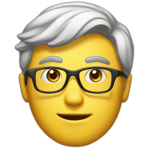 guy study on book emoji