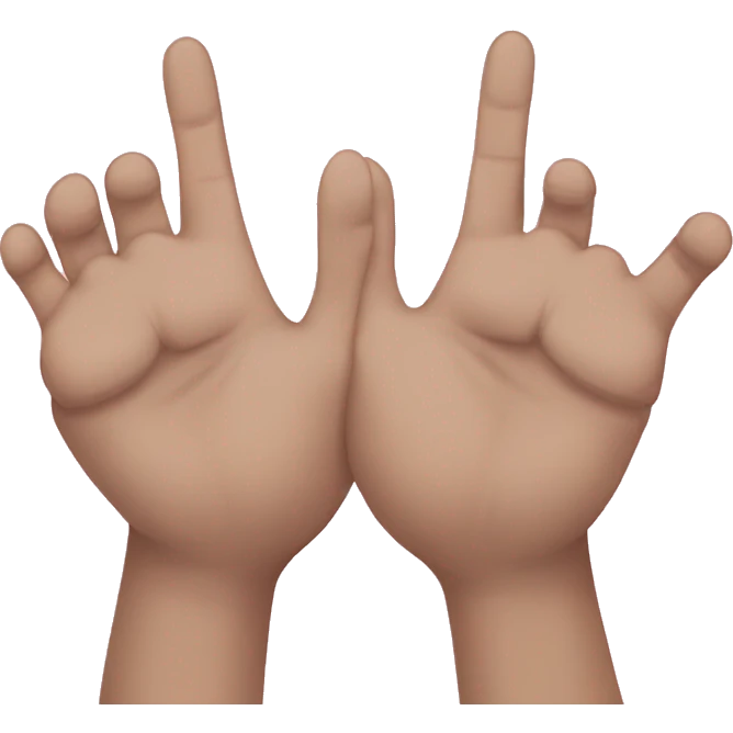 4 finger foot emoji