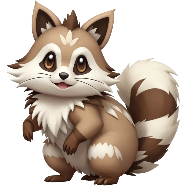  Zigzagoon-Furret-Linoone-Hybrid (Full body) emoji