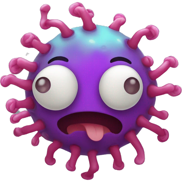 Cute Varicella zoster virus emoji