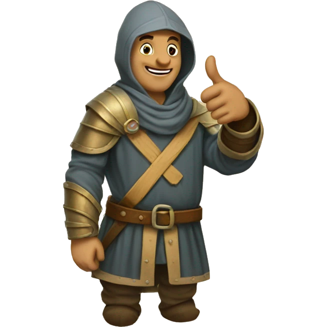 medieval thumbs up emoji