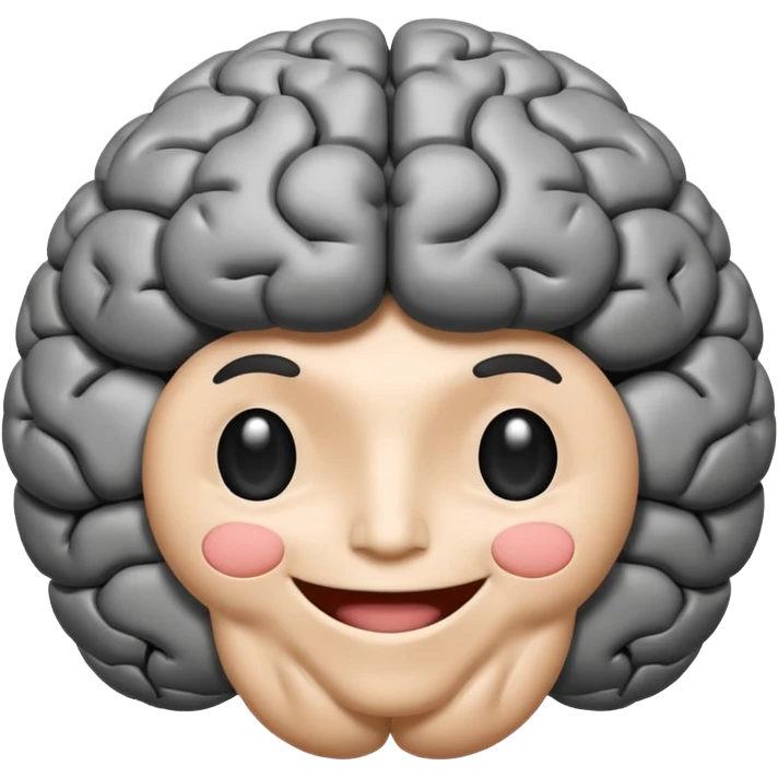 Cerebro sonriente emoji