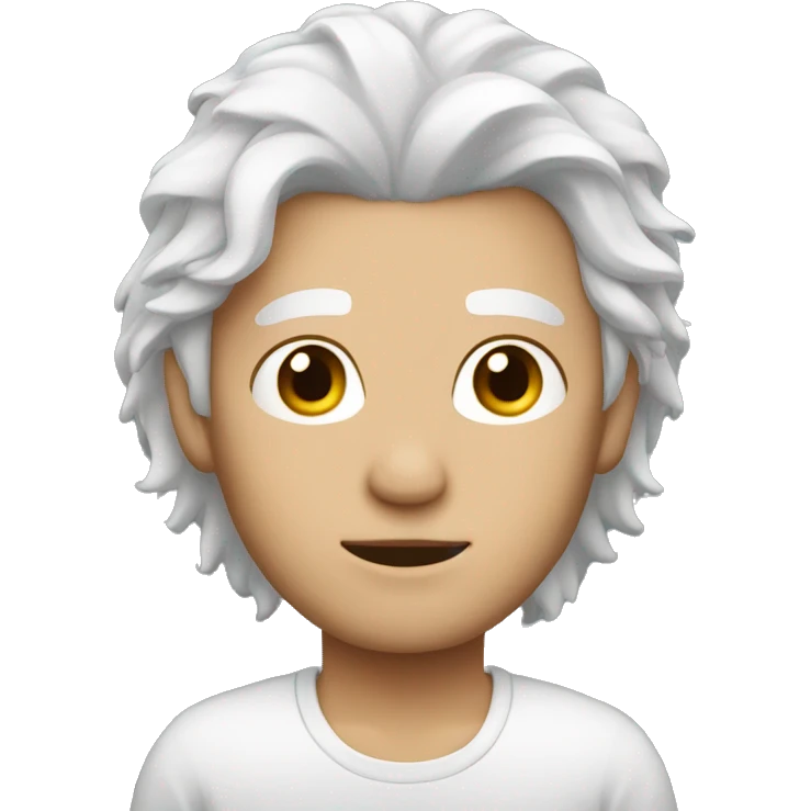 white hair bilndefold emoji