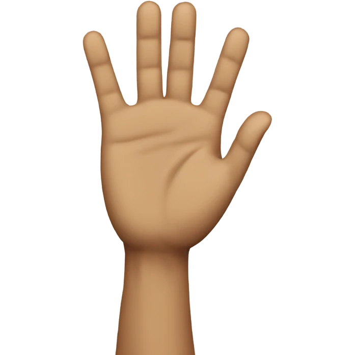 hands up, caught emoji