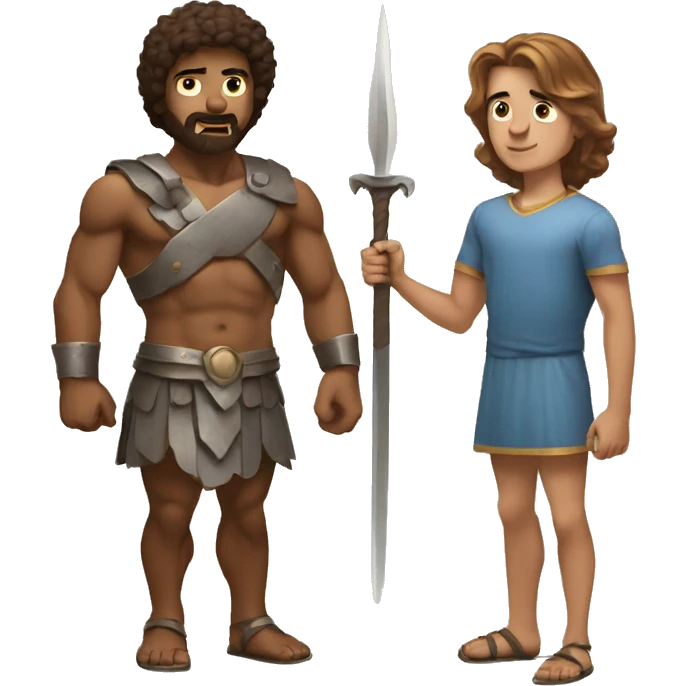 David and goliath emoji