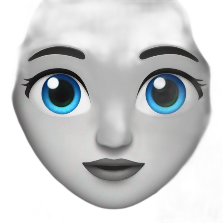 shining blue eyes emoji