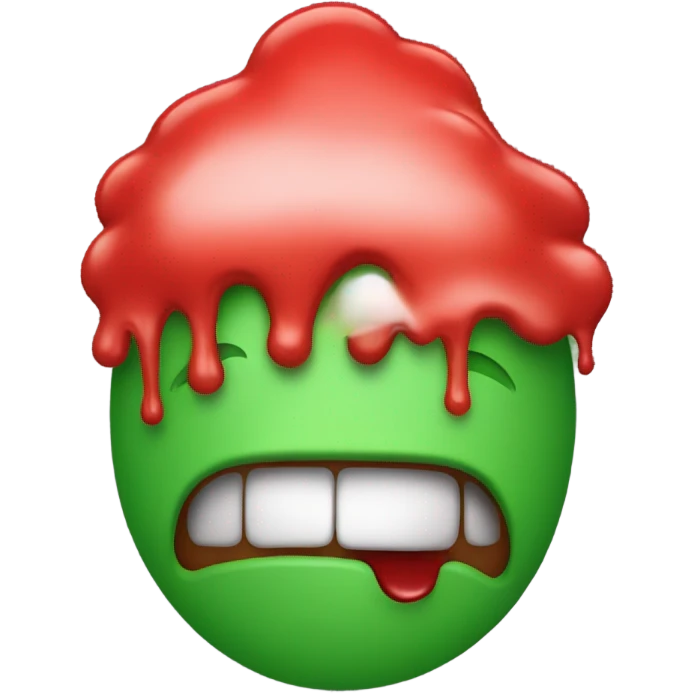 Based on the vomit emoji but the vomit is red instead of green emoji