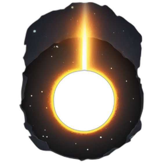 Black hole with light disk emoji