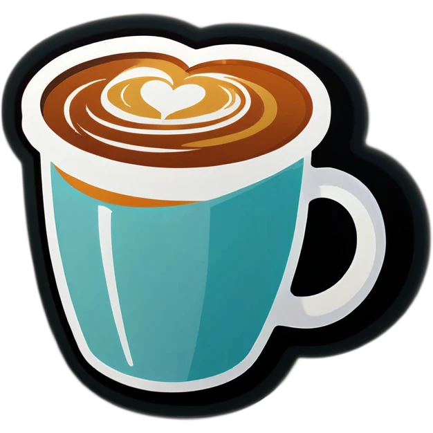Heart shaped coffee mug  emoji