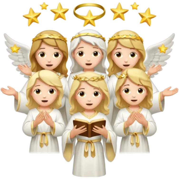 singing choir angel emoji
