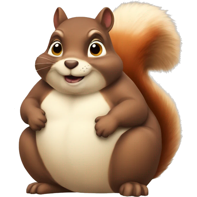 obese squirrel emoji