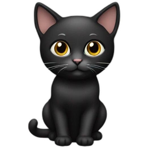 Cat black emoji