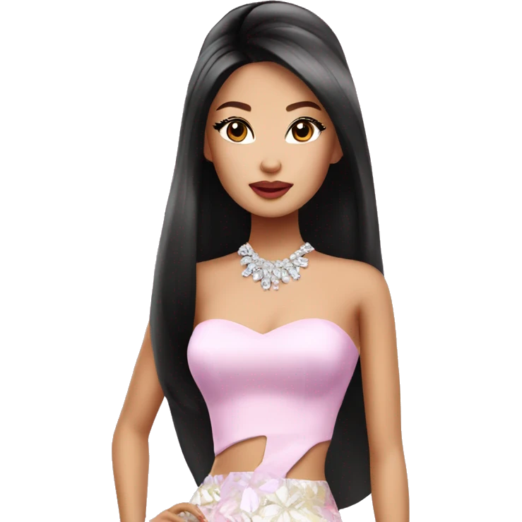 glamorous asian barbie  emoji