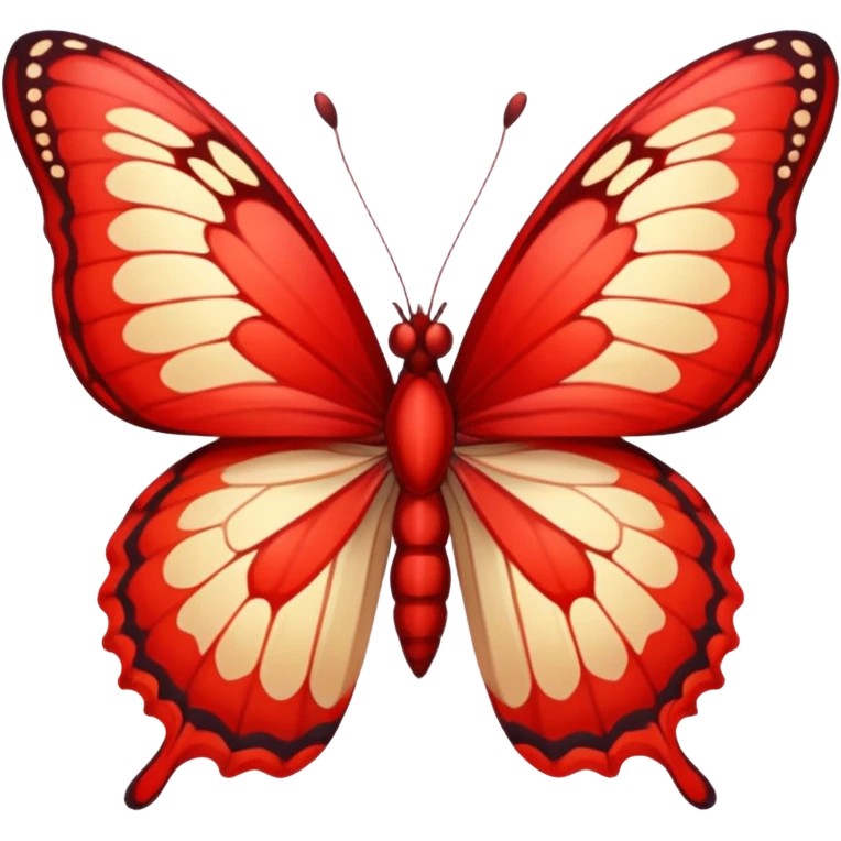Está bien, pero un rojo un pelín más claro. Y LA MARIPOSA???? emoji