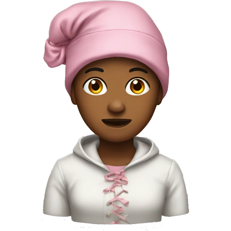 Baddie with a bonnet emoji