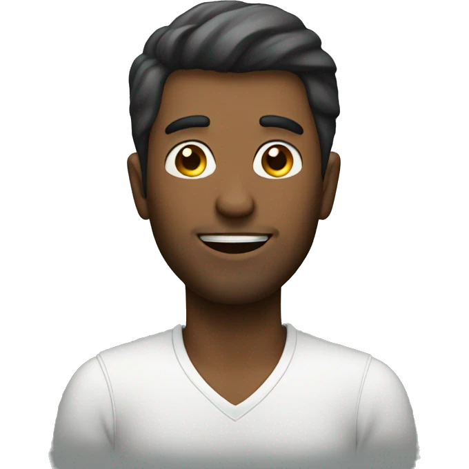 Man with charming personality emoji