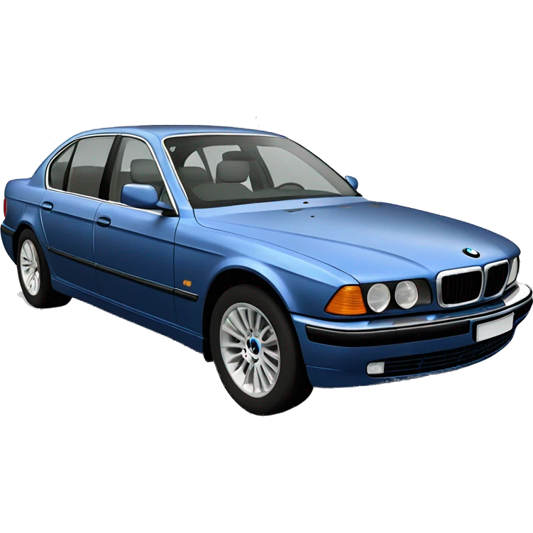 2000 BMW 740iL blue emoji