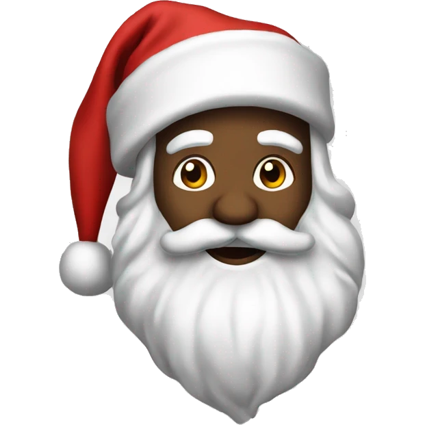 Santa Clause in black emoji