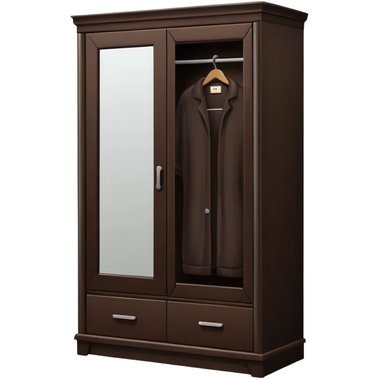 wardrobe modern closed mirror door emoji